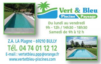 Vert bleu piscine molto